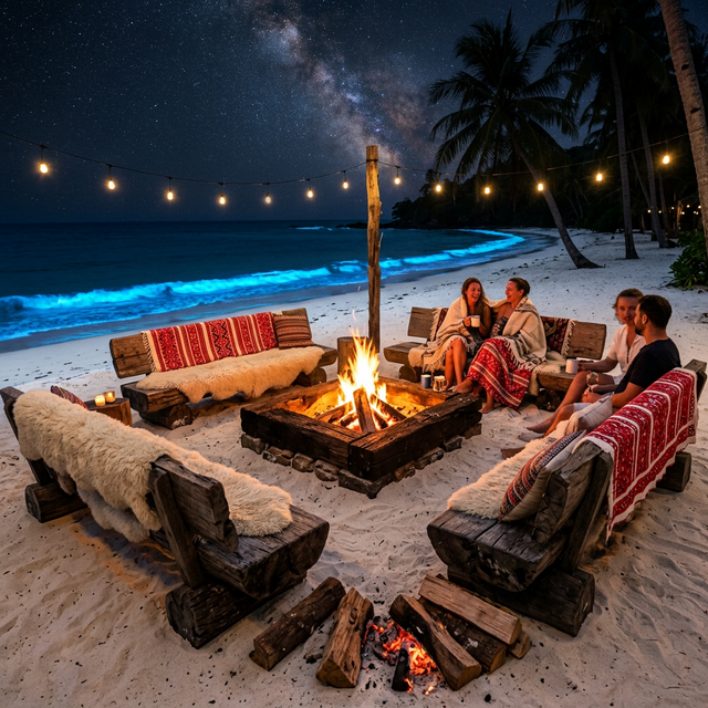Evening fire